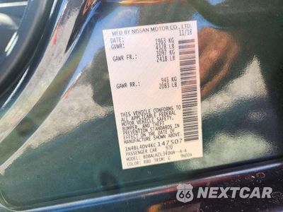 Zdjęcie 13 z 13 samochodu: 2019 NISSAN ALTIMA SV VIN:1N4BL4DV4KC147507 - miniatura