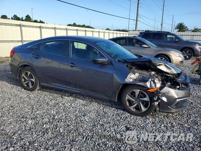 Czwarte zdjęcie samochodu z boku: 2019 HONDA CIVIC LX VIN:19XFC2F68KE029605 - miniatura