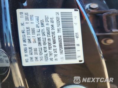 Zdjęcie 12 z 12 samochodu: 2009 HONDA ACCORD EXL VIN:1HGCP26889A062532 - miniatura