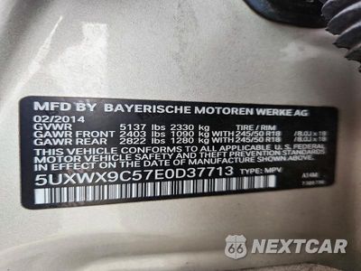 Zdjęcie 13 z 13 samochodu: 2014 BMW X3 XDRIVE28I VIN:5UXWX9C57E0D37713 - miniatura