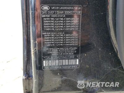 Zdjęcie 13 z 13 samochodu: 2007 LAND ROVER LR3 SE VIN:SALAE25427A427349 - miniatura