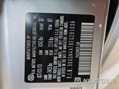 Zdjęcie 12 z 12 samochodu: 2014 KIA OPTIMA EX VIN:5XXGN4A78EG281036 - miniatura