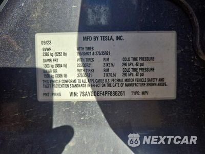 Zdjęcie 12 z 12 samochodu: 2023 TESLA MODEL Y VIN:7SAYGDEF4PF886261 - miniatura