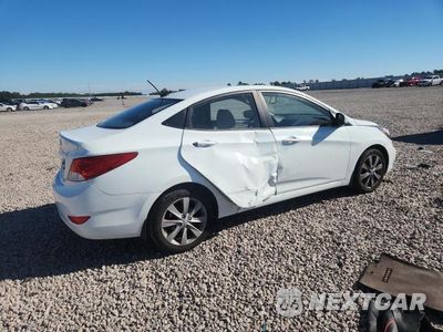 Trzecie zdjęcie samochodu z tyłu: 2012 HYUNDAI ACCENT GLS VIN:KMHCU4AE8CU266863 - miniatura