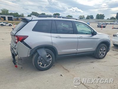 Trzecie zdjęcie samochodu z tyłu: 2022 HONDA PASSPORT TRAIL SPORT VIN:5FNYF8H68NB026881 - miniatura