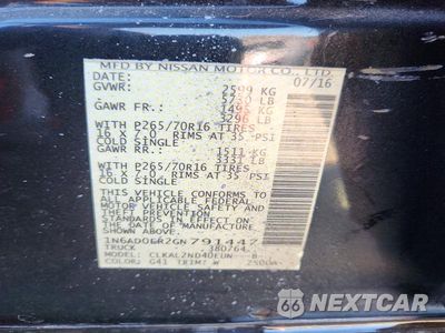 Zdjęcie 13 z 13 samochodu: 2016 NISSAN FRONTIER SV VIN:1N6AD0ER2GN791447 - miniatura