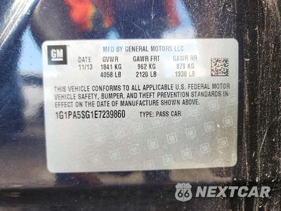 Zdjęcie 12 z 12 samochodu: 2014 CHEVROLET CRUZE LS VIN:1G1PA5SG1E7239860 - miniatura