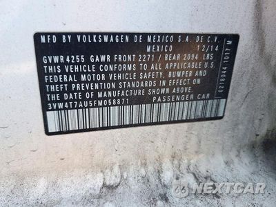 Zdjęcie 13 z 13 samochodu: 2015 VOLKSWAGEN GTI VIN:3VW4T7AU5FM058871 - miniatura