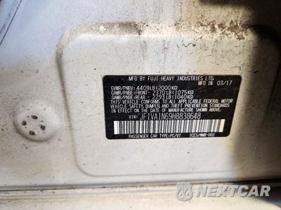Zdjęcie 13 z 13 samochodu: 2017 SUBARU WRX LIMITED VIN:JF1VA1N69H8838648 - miniatura