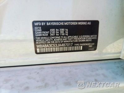 Zdjęcie 12 z 12 samochodu: 2018 BMW 320 XI VIN:WBA8A3C53JA487017 - miniatura