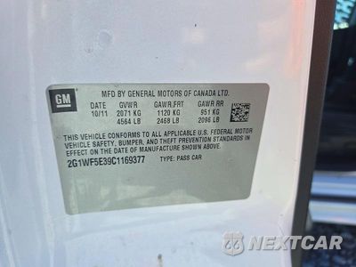 Zdjęcie 12 z 12 samochodu: 2012 CHEVROLET IMPALA LS VIN:2G1WF5E39C1169377 - miniatura