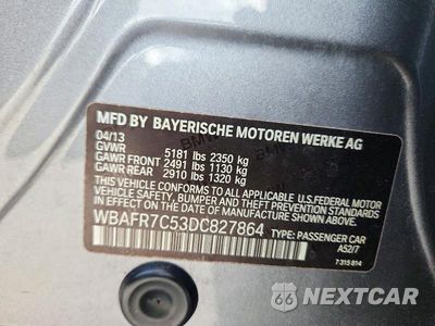 Zdjęcie 12 z 12 samochodu: 2013 BMW 535 I VIN:WBAFR7C53DC827864 - miniatura
