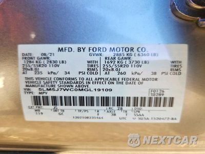 Zdjęcie 13 z 13 samochodu: 2021 LINCOLN AVIATOR RESERVE VIN:5LM5J7WC0MGL19109 - miniatura
