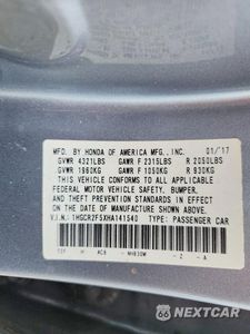 Zdjęcie 12 z 12 samochodu: 2017 HONDA ACCORD SPORT VIN:1HGCR2F5XHA141540 - miniatura