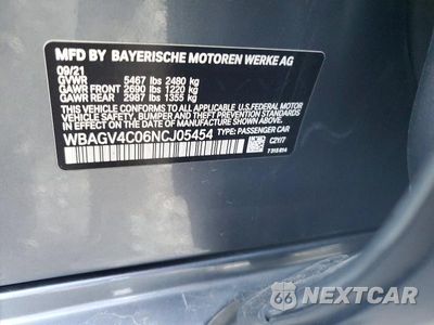 Zdjęcie 12 z 12 samochodu: 2022 BMW 840XI VIN:WBAGV4C06NCJ05454 - miniatura