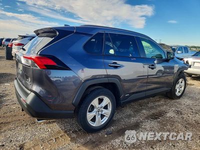 Trzecie zdjęcie samochodu z tyłu: 2019 TOYOTA RAV4 HYBRID XLE VIN:JTMRWRFV2KJ007753 - miniatura