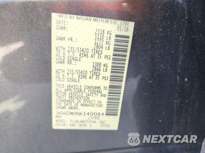Zdjęcie 14 z 14 samochodu: 2016 NISSAN MURANO PLATINUM VIN:5N1AZ2MG9GN140084 - miniatura