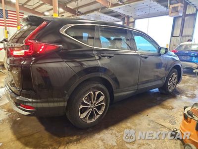 Trzecie zdjęcie samochodu z tyłu: 2022 HONDA CR-V EX VIN:2HKRW2H52NH627343 - miniatura
