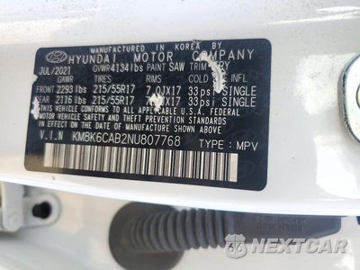 Zdjęcie 13 z 13 samochodu: 2022 HYUNDAI KONA SEL VIN:KM8K6CAB2NU807768 - miniatura
