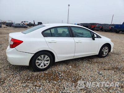 Trzecie zdjęcie samochodu z tyłu: 2012 HONDA CIVIC LX VIN:2HGFB2F57CH570906 - miniatura