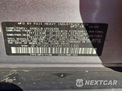 Zdjęcie 14 z 14 samochodu: 2010 SUBARU FORESTER 2.5X PREMIUM VIN:JF2SH6CC6AH765146 - miniatura