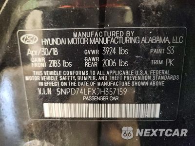 Zdjęcie 12 z 12 samochodu: 2018 HYUNDAI ELANTRA SE VIN:5NPD74LFXJH357159 - miniatura