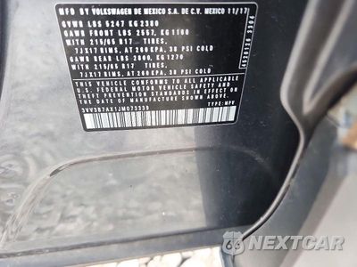 Zdjęcie 13 z 13 samochodu: 2018 VOLKSWAGEN TIGUAN SE VIN:3VV3B7AX1JM073339 - miniatura