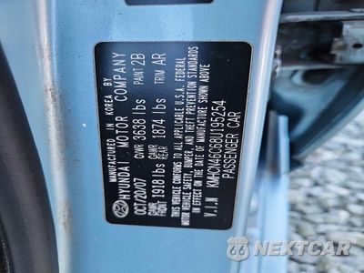 Zdjęcie 12 z 12 samochodu: 2008 HYUNDAI ACCENT GLS VIN:KMHCN46C68U195254 - miniatura