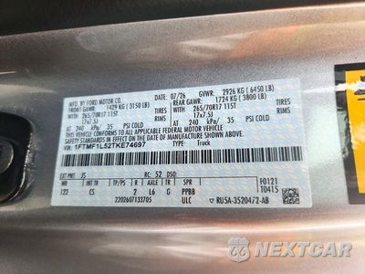 Zdjęcie 12 z 12 samochodu: 2026 FORD F150 XL VIN:1FTMF1L52TKE74697 - miniatura