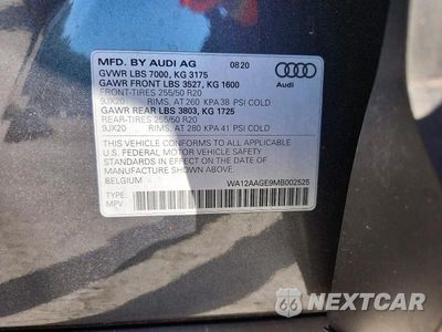 Zdjęcie 13 z 13 samochodu: 2021 AUDI E-TRON SPORTBACK PREMIUM PLUS VIN:WA12AAGE9MB002525 - miniatura