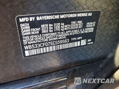 Zdjęcie 13 z 13 samochodu: 2025 BMW IX M60 VIN:WB533CF07SCS59563 - miniatura