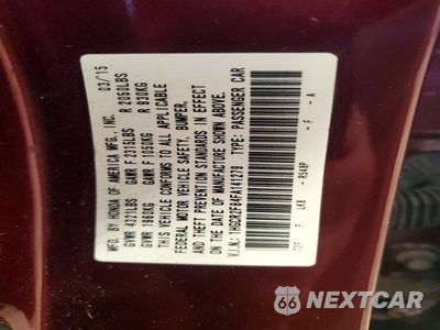 Zdjęcie 12 z 12 samochodu: 2015 HONDA ACCORD EXL VIN:1HGCR2F84FA141279 - miniatura