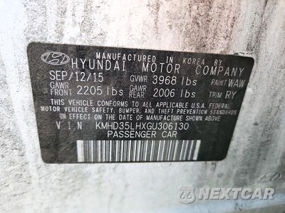 Zdjęcie 13 z 13 samochodu: 2016 HYUNDAI ELANTRA GT BASE VIN:KMHD35LHXGU306130 - miniatura