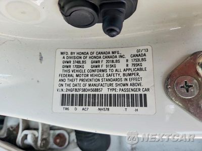 Zdjęcie 13 z 13 samochodu: 2013 HONDA CIVIC LX VIN:2HGFB2F58DH568857 - miniatura