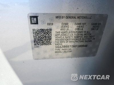 Zdjęcie 12 z 12 samochodu: 2019 CHEVROLET MALIBU LS VIN:1G1ZB5ST2KF183948 - miniatura