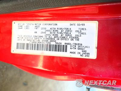 Zdjęcie 12 z 12 samochodu: 1989 TOYOTA PICKUP BASE VIN:JT4RN81R8K0017250 - miniatura