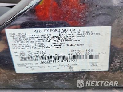 Zdjęcie 13 z 13 samochodu: 2018 FORD ECOSPORT SE VIN:MAJ3P1TE6JC217273 - miniatura
