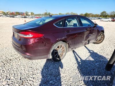 Trzecie zdjęcie samochodu z tyłu: 2017 FORD FUSION S VIN:3FA6P0G76HR199503 - miniatura
