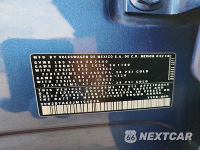 Zdjęcie 12 z 12 samochodu: 2018 VOLKSWAGEN TIGUAN SE VIN:3VV2B7AX4JM124036 - miniatura
