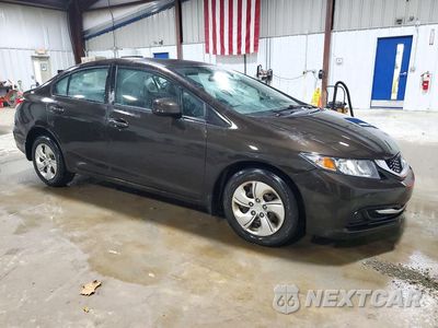Czwarte zdjęcie samochodu z boku: 2013 HONDA CIVIC LX VIN:2HGFB2F56DH587570 - miniatura