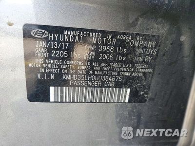 Zdjęcie 12 z 12 samochodu: 2017 HYUNDAI ELANTRA GT BASE VIN:KMHD35LH0HU384675 - miniatura