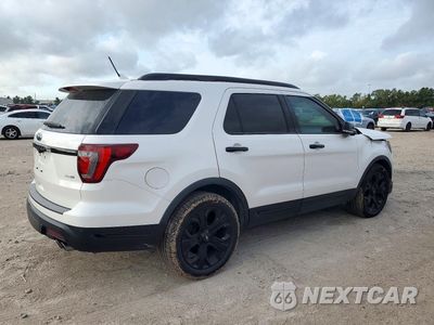 Trzecie zdjęcie samochodu z tyłu: 2019 FORD EXPLORER SPORT VIN:1FM5K8GTXKGB27651 - miniatura