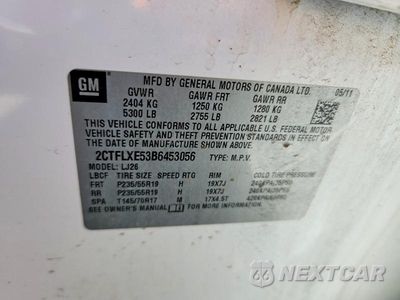 Zdjęcie 12 z 12 samochodu: 2011 GMC TERRAIN SLT VIN:2CTFLXE53B6453056 - miniatura