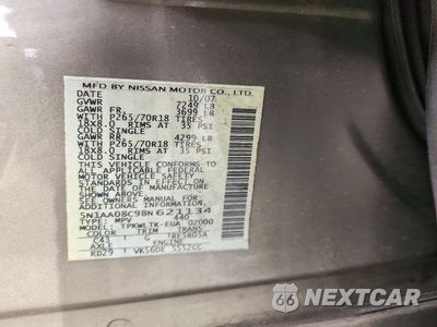 Zdjęcie 13 z 13 samochodu: 2008 NISSAN ARMADA SE VIN:5N1AA08C98N621134 - miniatura