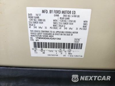 Zdjęcie 13 z 13 samochodu: 2018 FORD EXPLORER XLT VIN:1FM5K8D89JGA01392 - miniatura