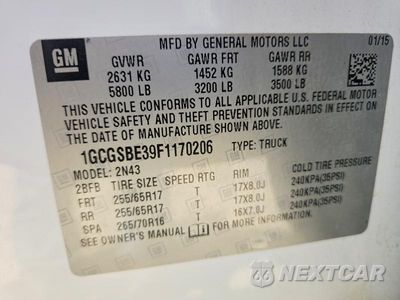 Zdjęcie 13 z 13 samochodu: 2015 CHEVROLET COLORADO LT VIN:1GCGSBE39F1170206 - miniatura