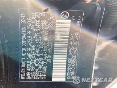 Zdjęcie 13 z 13 samochodu: 2013 LEXUS ES 350 VIN:JTHBK1GG5D2077189 - miniatura