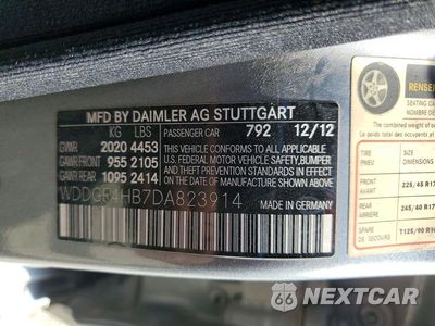 Zdjęcie 12 z 12 samochodu: 2013 MERCEDES-BENZ C 250 VIN:WDDGF4HB7DA823914 - miniatura