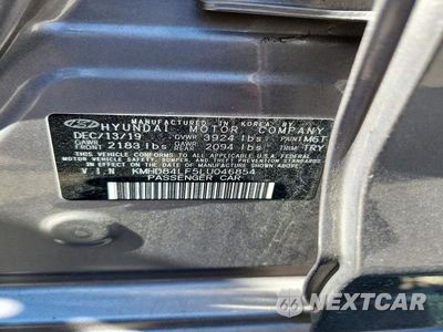 Zdjęcie 12 z 12 samochodu: 2020 HYUNDAI ELANTRA LIMITED VIN:KMHD84LF5LU046854 - miniatura