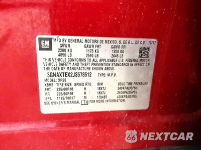 Zdjęcie 14 z 14 samochodu: 2018 CHEVROLET EQUINOX LT VIN:3GNAXTEX2JS578612 - miniatura